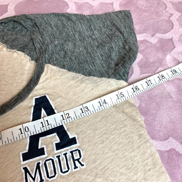 J. Crew linen Amour baseball tee sz S - Picture 4 of 6